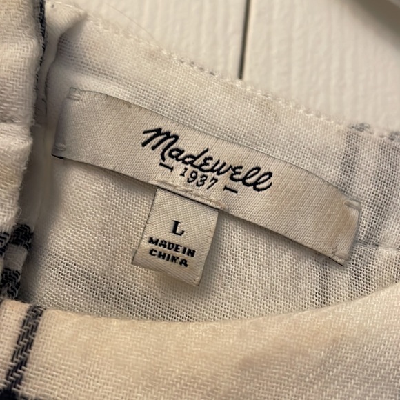 Madewell Industry Button Back Top in Plaid - Picture 10 of 15